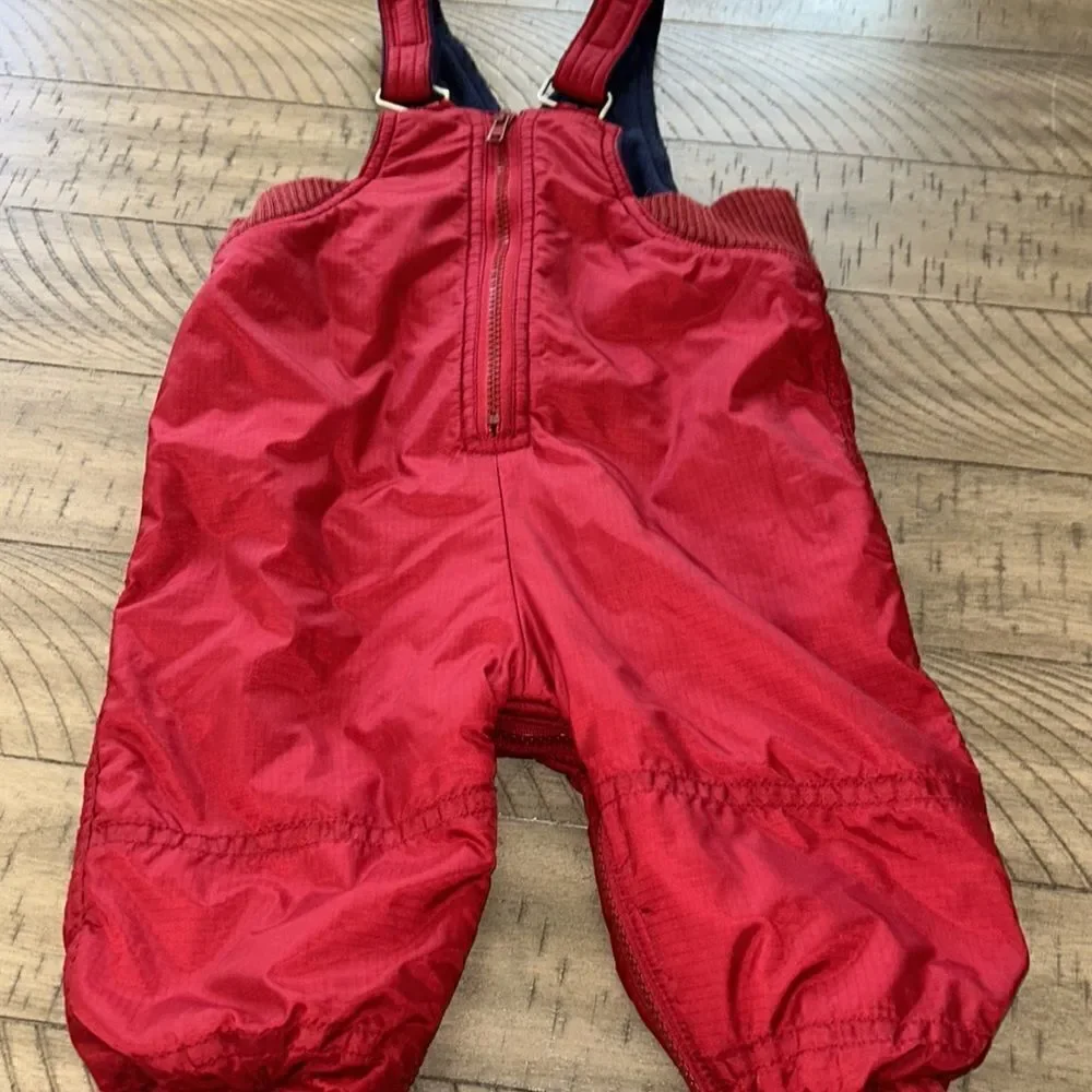 Baby Gap Snow ⛄️ FleeceLined ‘Ski’ ⛷️ Bib Pants. 2 zippers Easy In & Out.